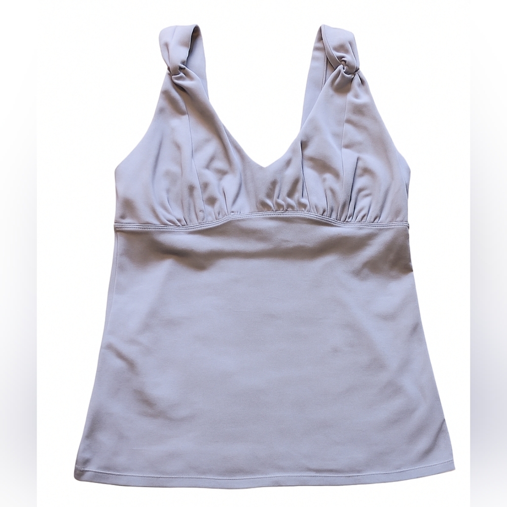 Athleta Women's Top With Built In Bra Gray Workout Athleisure Excercise Size S